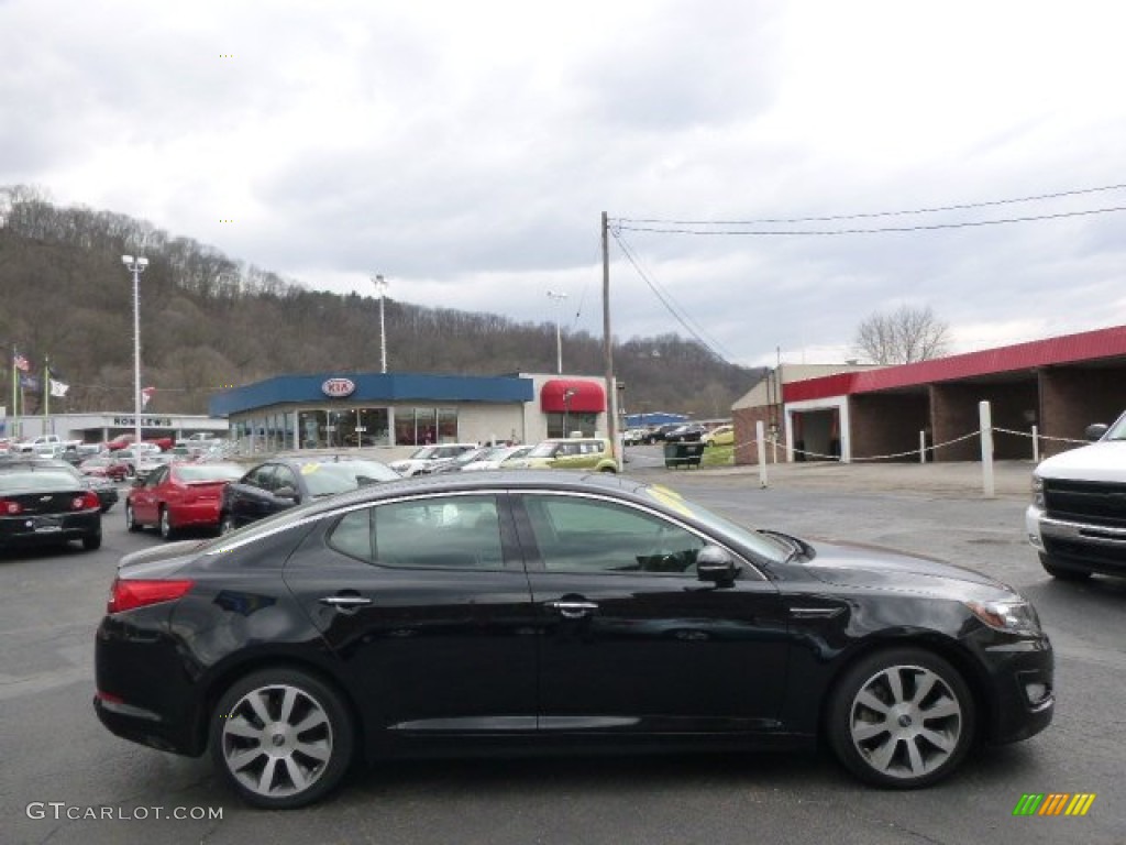 2013 Optima SX - Ebony Black / Black photo #1