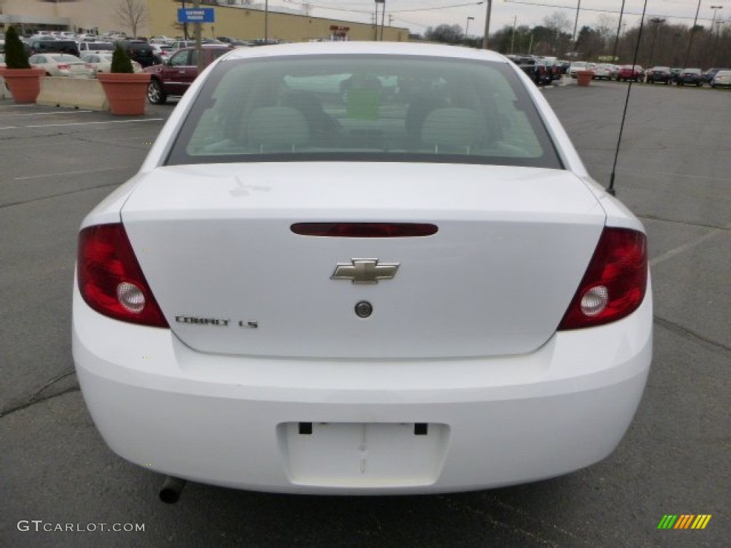 2007 Cobalt LS Sedan - Summit White / Gray photo #4