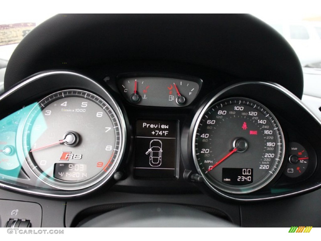 2014 Audi R8 Coupe V8 Gauges Photos