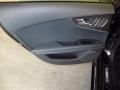 Black Valcona Leather w/Honeycomb Stitching 2014 Audi RS 7 4.0 TFSI quattro Door Panel