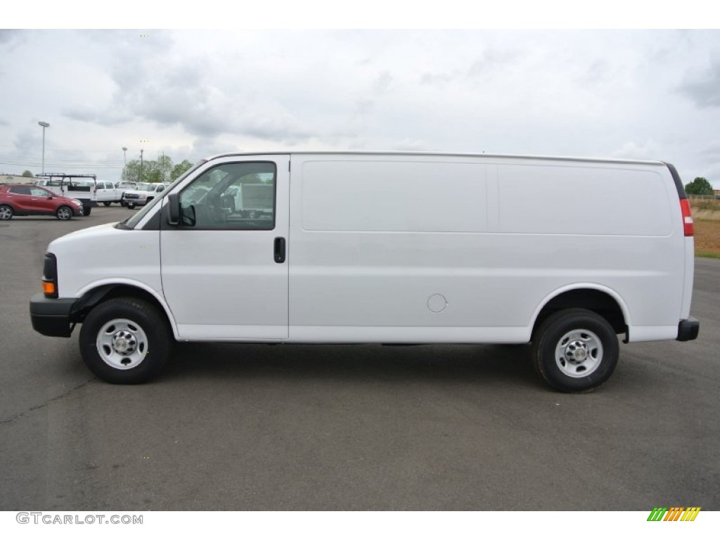 Summit White 2014 Chevrolet Express 2500 Cargo WT Exterior Photo #92517273