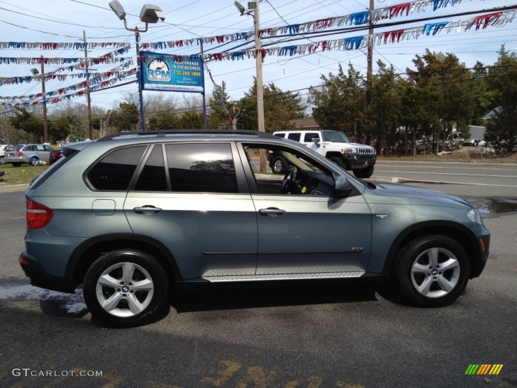 2007 X5 3.0si - Mineral Green Metallic / Sand Beige photo #8