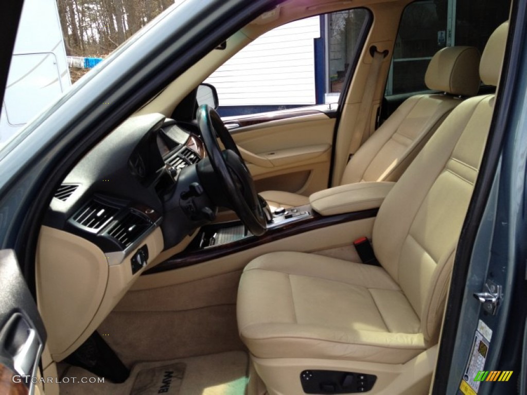 2007 X5 3.0si - Mineral Green Metallic / Sand Beige photo #28