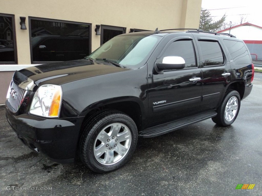 2010 Yukon SLT 4x4 - Carbon Black Metallic / Ebony photo #1