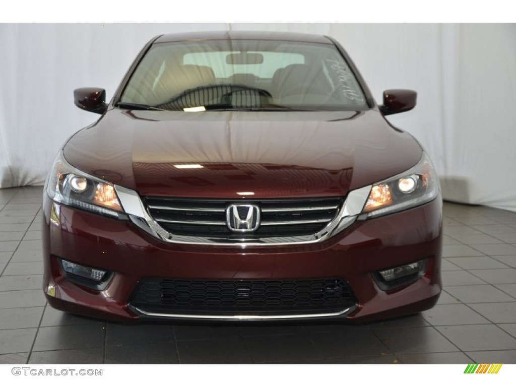 2014 Accord Sport Sedan - Basque Red Pearl II / Black photo #2