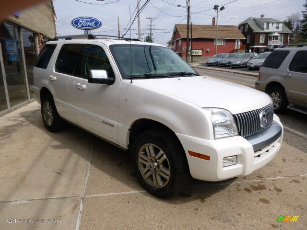 2010 Mountaineer V6 Premier AWD - White Suede / Camel photo #3