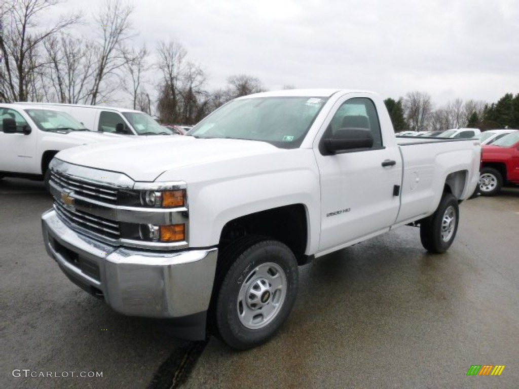 Summit White 2015 Chevrolet Silverado 2500HD WT Regular Cab 4x4 Exterior Photo #92520441