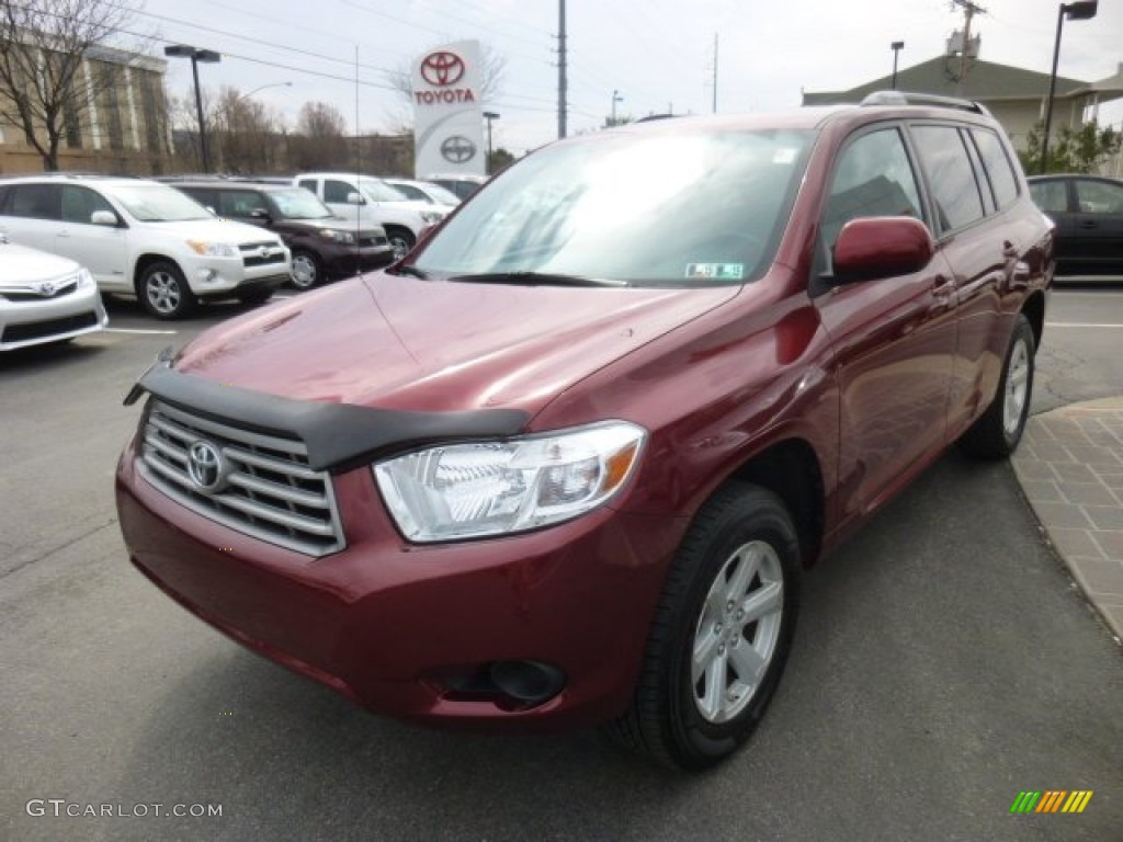 2010 Highlander V6 4WD - Salsa Red Pearl / Ash photo #3