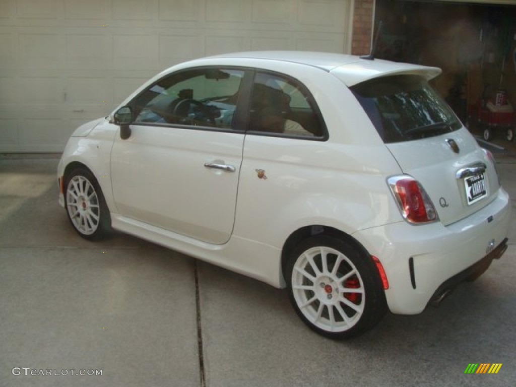 2012 500 Abarth - Bianco (White) / Abarth Rosso Leather (Red) photo #1