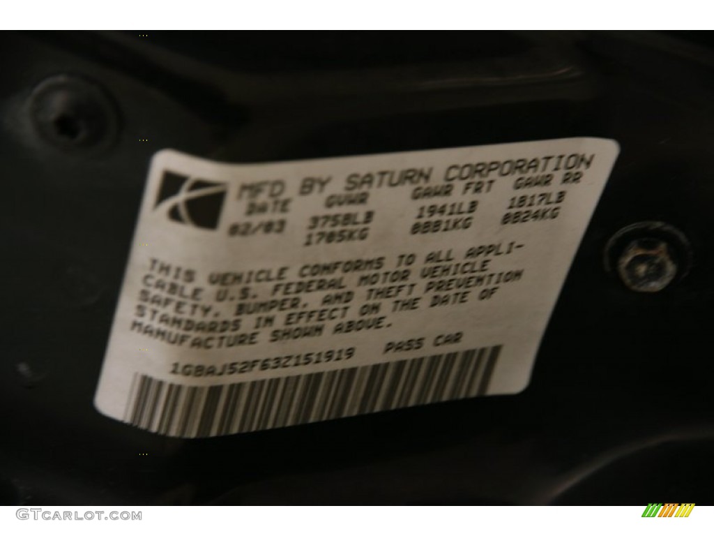 2003 ION 2 Sedan - Bright Blue / Gray photo #12