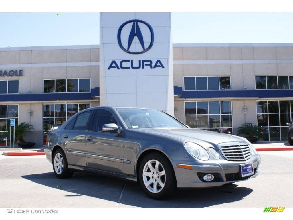 2008 E 320 BlueTEC Sedan - Flint Grey Metallic / Black photo #1