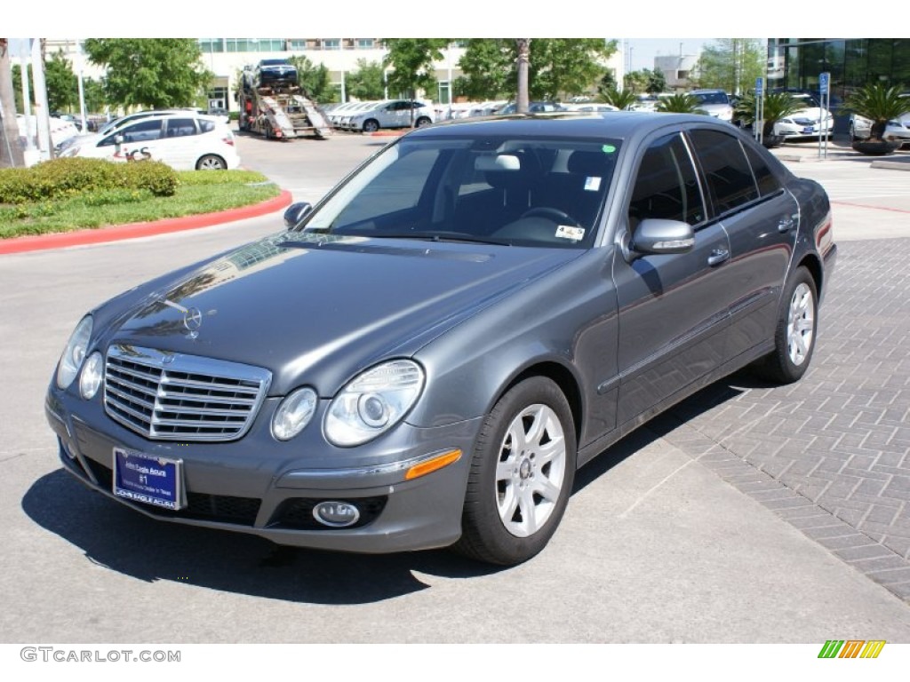 2008 E 320 BlueTEC Sedan - Flint Grey Metallic / Black photo #2