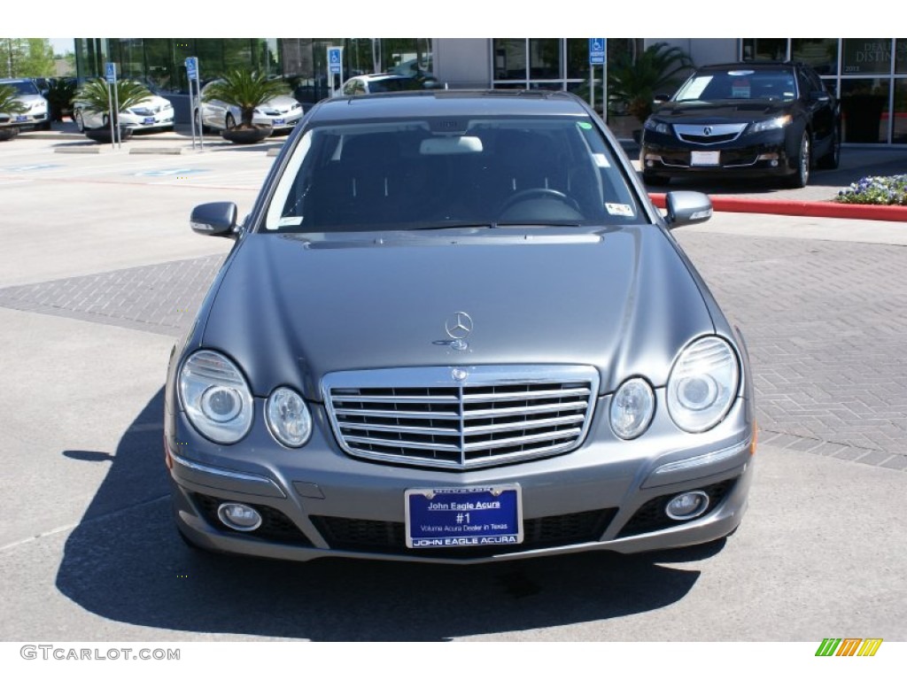 2008 E 320 BlueTEC Sedan - Flint Grey Metallic / Black photo #3