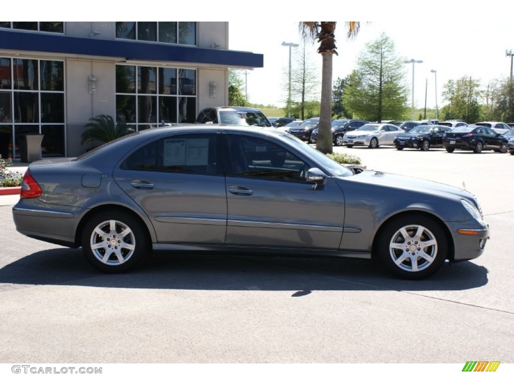 2008 E 320 BlueTEC Sedan - Flint Grey Metallic / Black photo #6