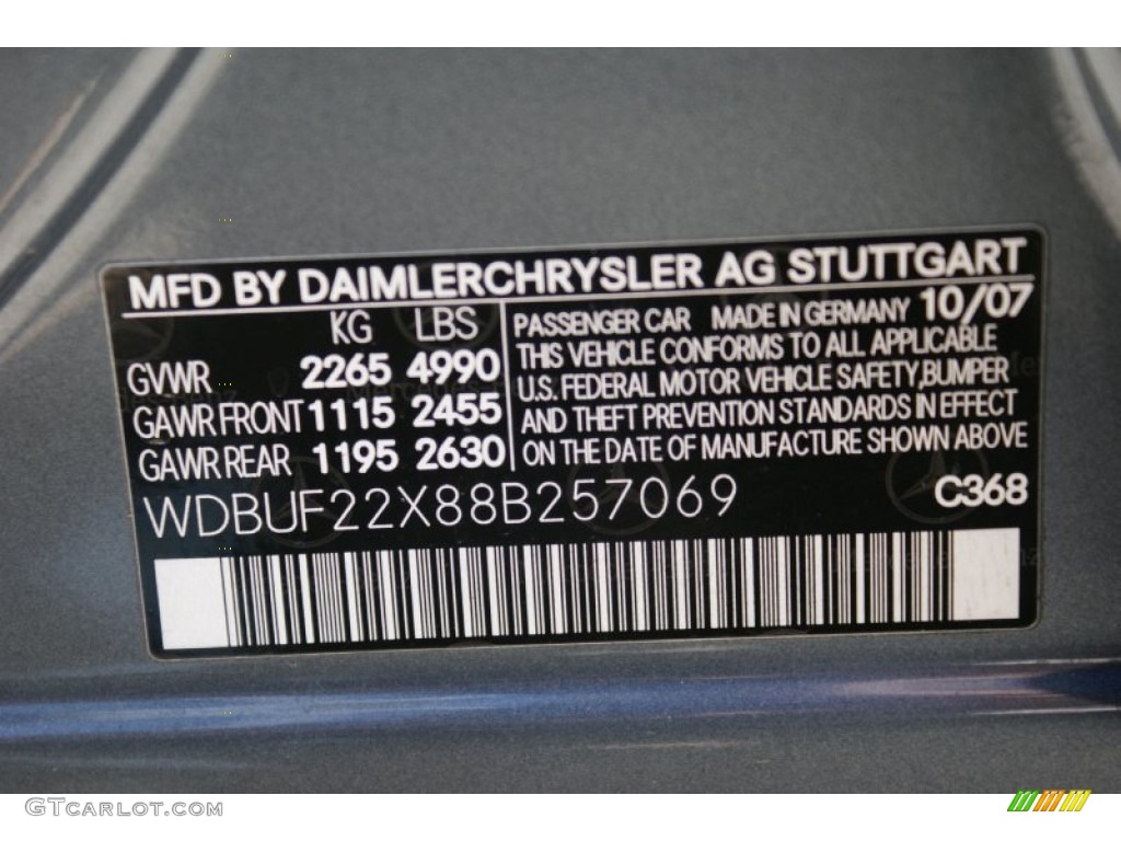 2008 E 320 BlueTEC Sedan - Flint Grey Metallic / Black photo #42