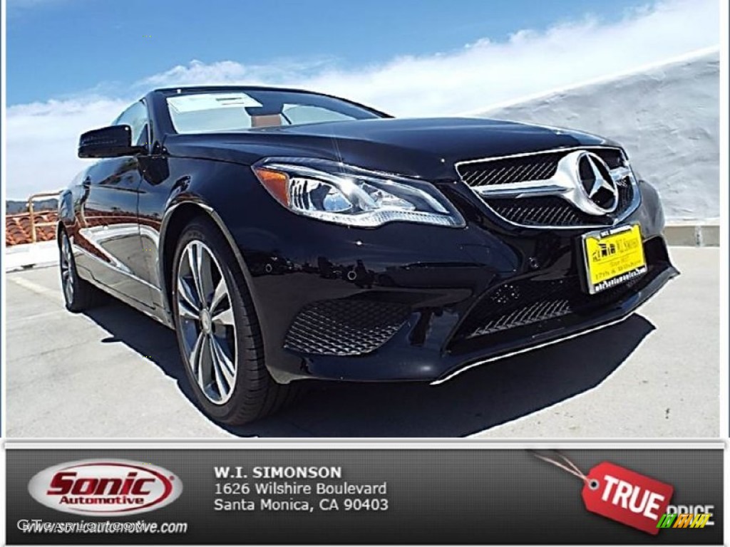 2014 E 350 Cabriolet - Black / Natural Beige/Black photo #1