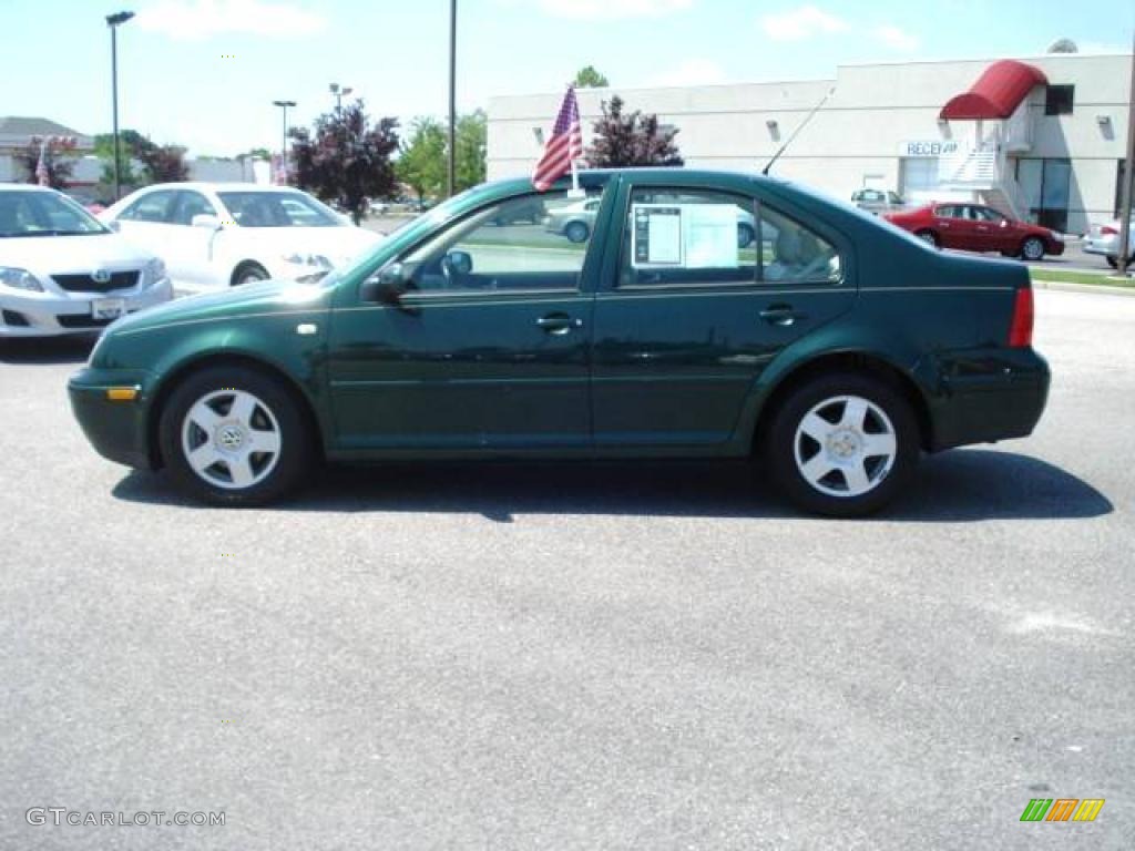 1999 Jetta GLS Sedan - Bright Green Pearl / Beige photo #3