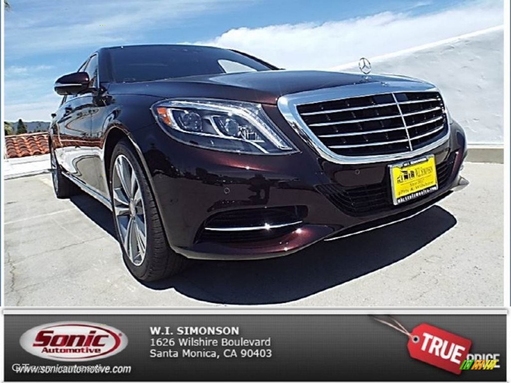 2014 S 550 Sedan - Ruby Black Metallic / Black photo #1
