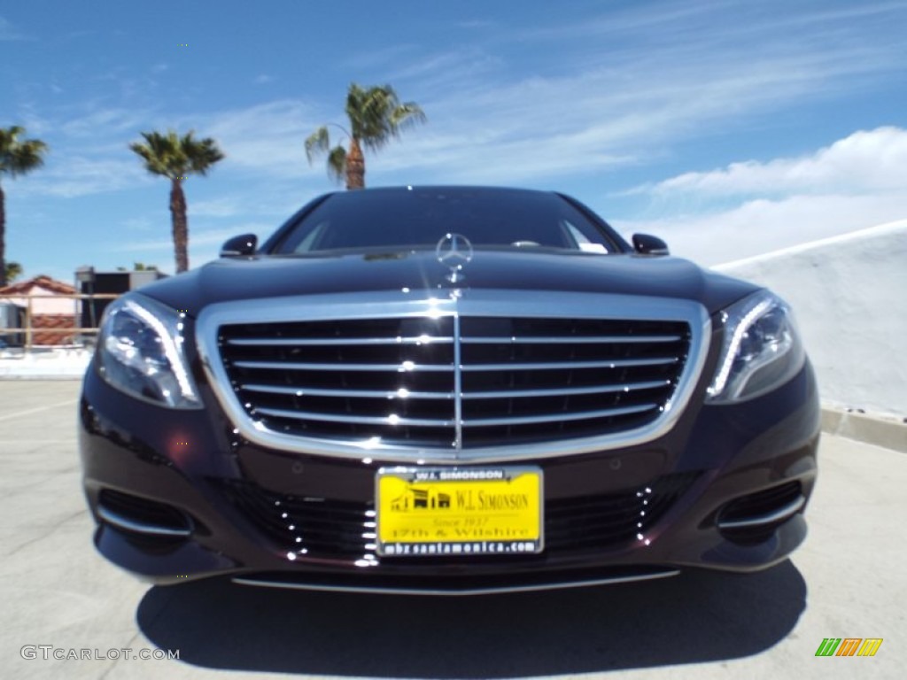 2014 S 550 Sedan - Ruby Black Metallic / Black photo #2