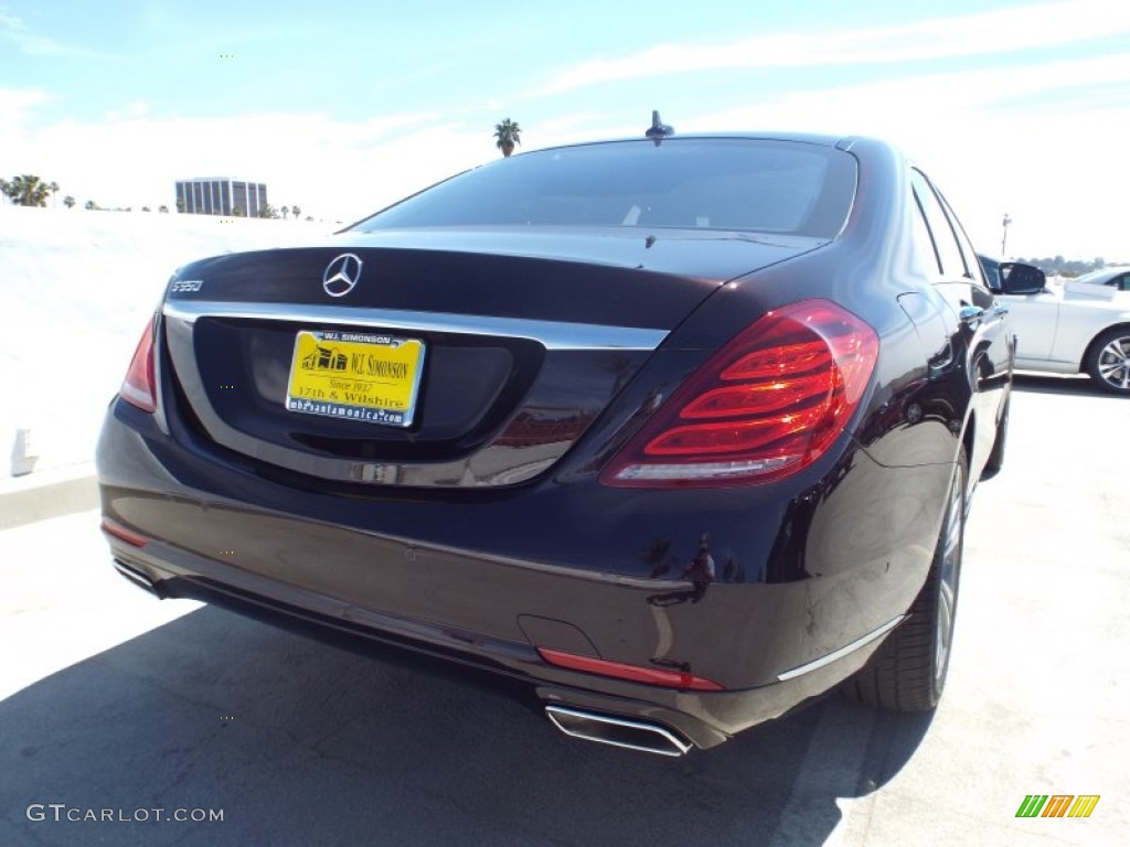 2014 S 550 Sedan - Ruby Black Metallic / Black photo #4