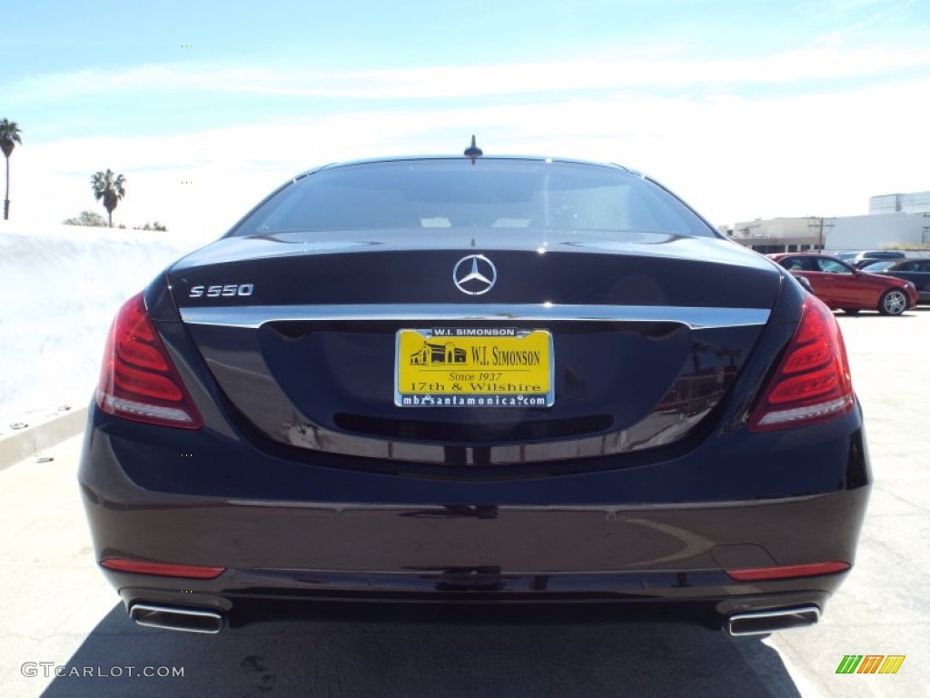 2014 S 550 Sedan - Ruby Black Metallic / Black photo #5