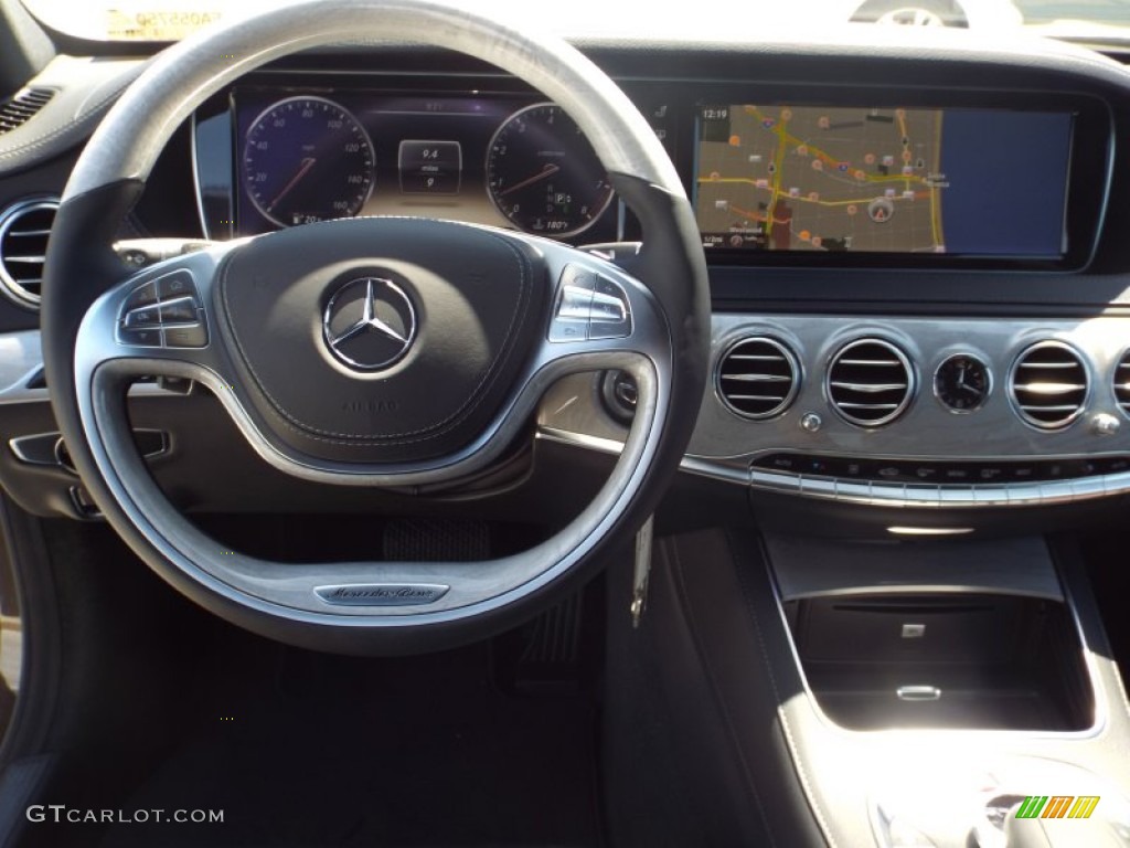 2014 S 550 Sedan - Ruby Black Metallic / Black photo #9