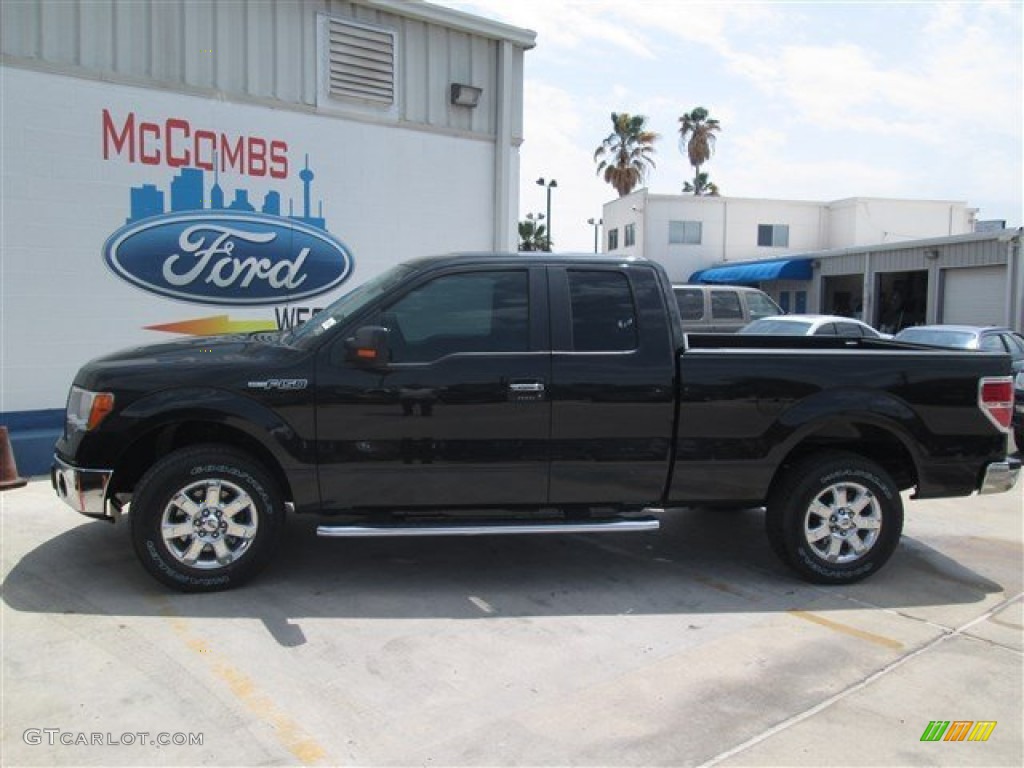 2014 F150 XLT SuperCab - Tuxedo Black / Steel Grey photo #1