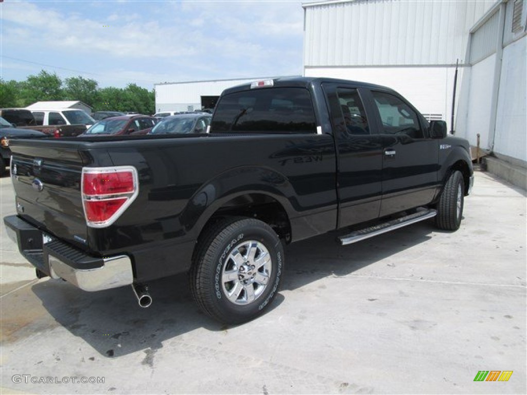 2014 F150 XLT SuperCab - Tuxedo Black / Steel Grey photo #4