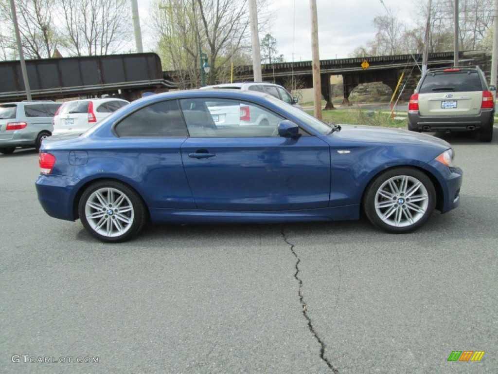 2011 1 Series 128i Coupe - Montego Blue Metallic / Black photo #5