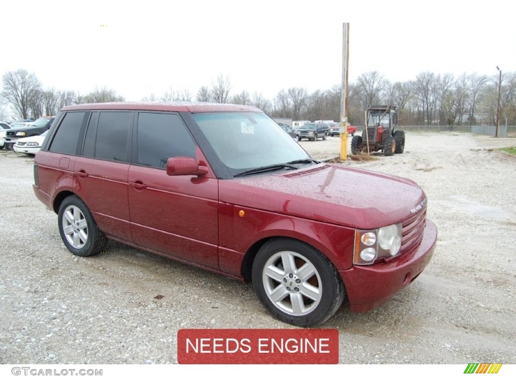 2004 Range Rover HSE - Alveston Red Metallic / Sand/Jet Black photo #1
