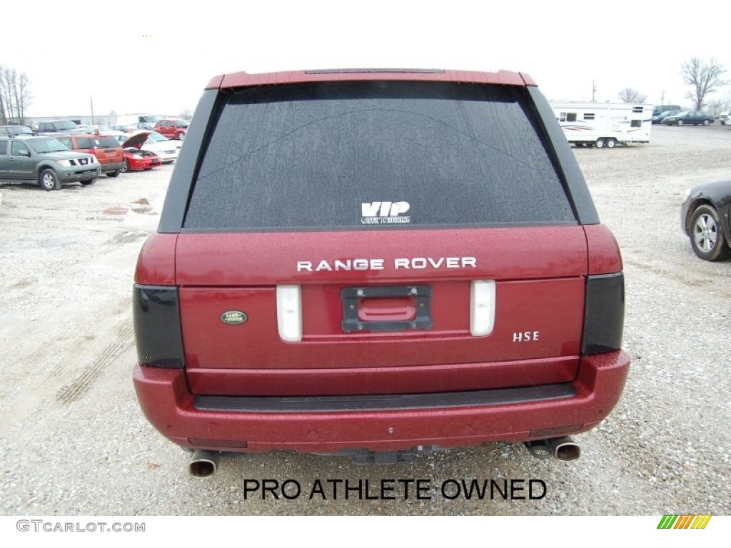 2004 Range Rover HSE - Alveston Red Metallic / Sand/Jet Black photo #4