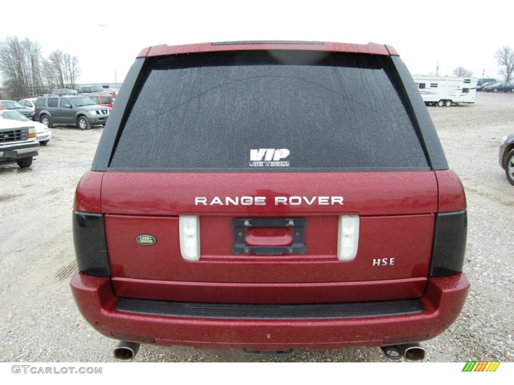 2004 Range Rover HSE - Alveston Red Metallic / Sand/Jet Black photo #7
