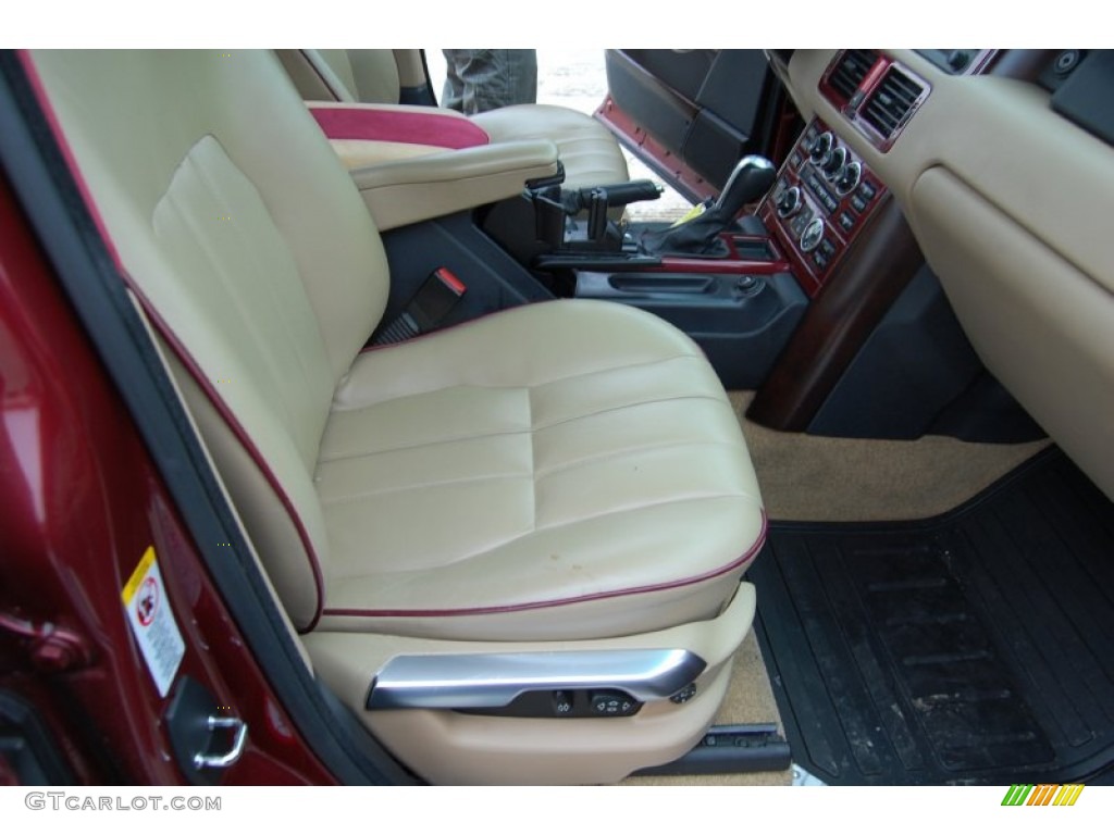 2004 Range Rover HSE - Alveston Red Metallic / Sand/Jet Black photo #14