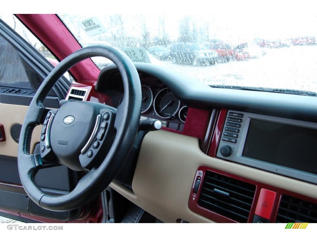 2004 Range Rover HSE - Alveston Red Metallic / Sand/Jet Black photo #21