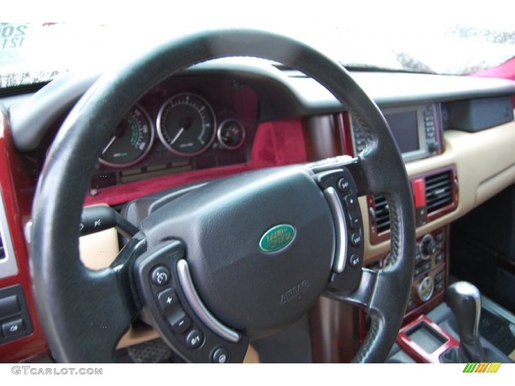 2004 Range Rover HSE - Alveston Red Metallic / Sand/Jet Black photo #32