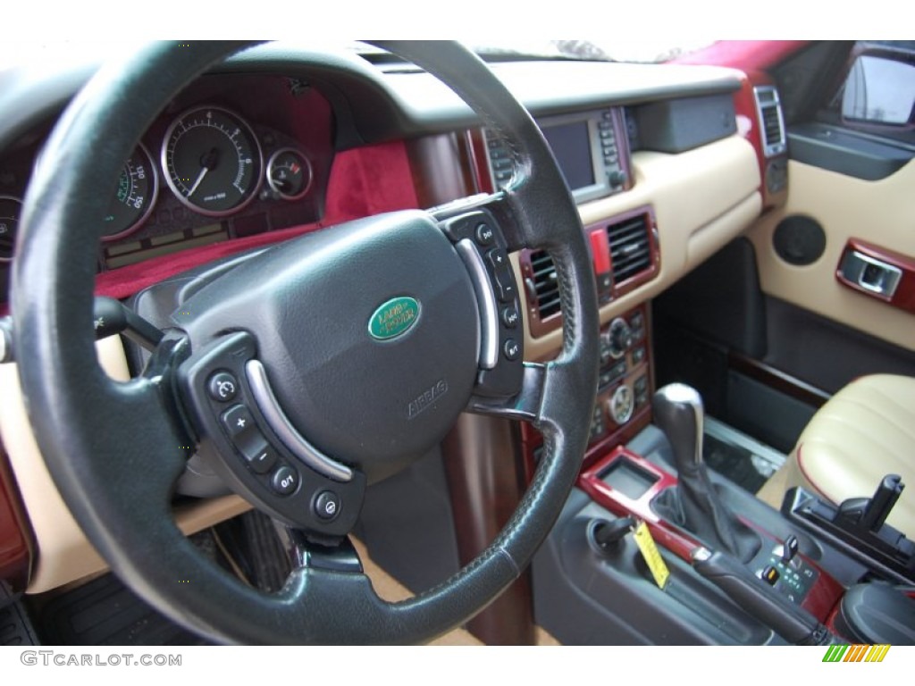 2004 Range Rover HSE - Alveston Red Metallic / Sand/Jet Black photo #33