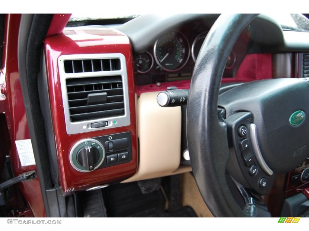2004 Range Rover HSE - Alveston Red Metallic / Sand/Jet Black photo #34