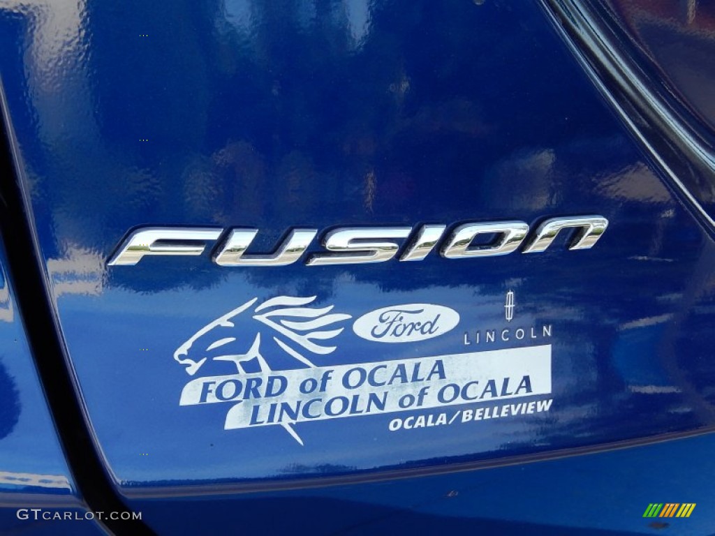 2013 Fusion SE - Deep Impact Blue Metallic / Dune photo #9