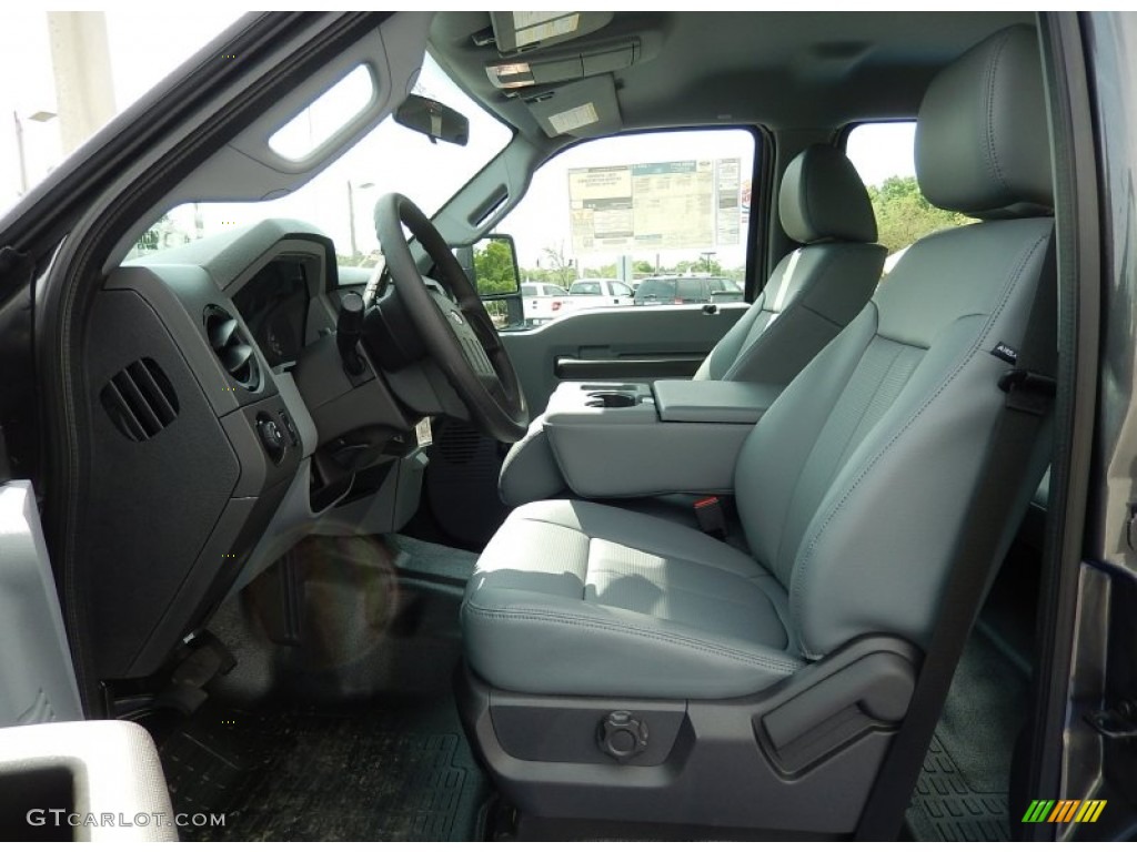 Steel Interior 2015 Ford F250 Super Duty XL Crew Cab Photo #92541570