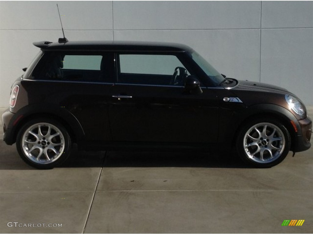 2012 Cooper S Hardtop - Hot Chocolate Metallic / Carbon Black Lounge Leather photo #2