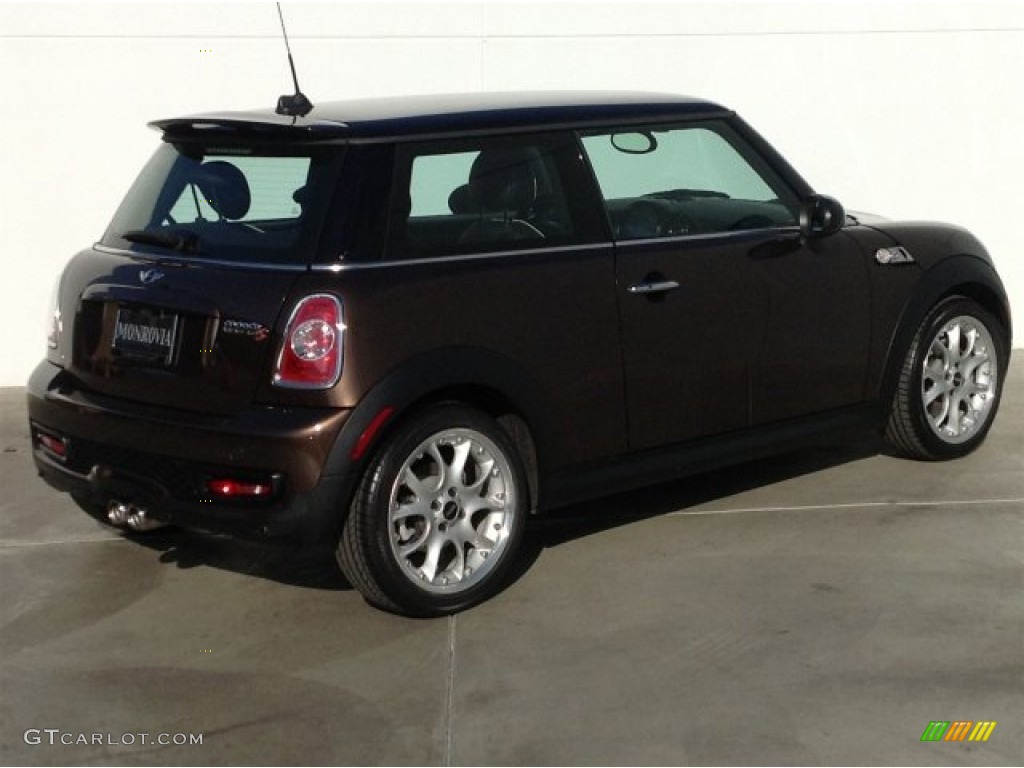 2012 Cooper S Hardtop - Hot Chocolate Metallic / Carbon Black Lounge Leather photo #6