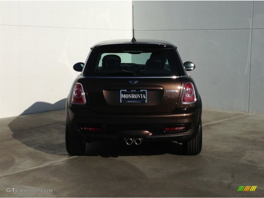 2012 Cooper S Hardtop - Hot Chocolate Metallic / Carbon Black Lounge Leather photo #8