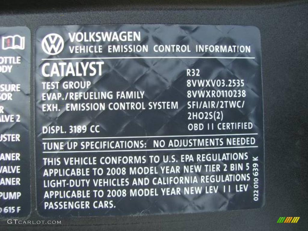 2008 R32  - Deep Blue Metallic / Anthracite photo #39