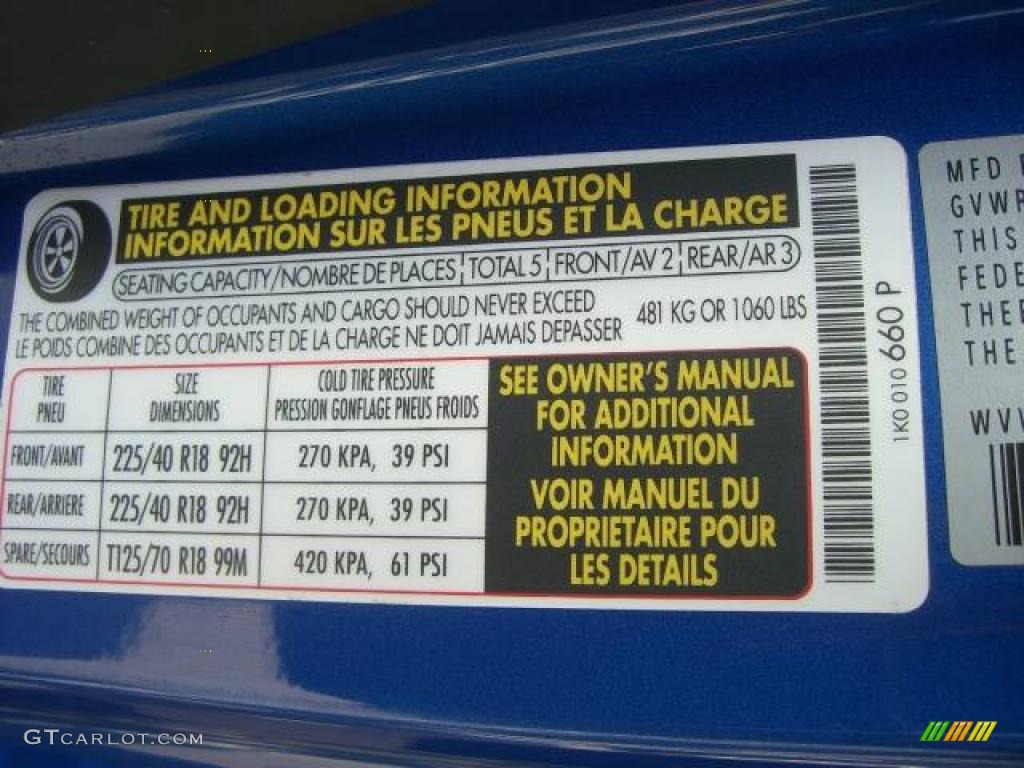 2008 R32  - Deep Blue Metallic / Anthracite photo #47