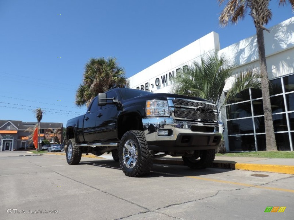 2011 Silverado 2500HD LTZ Crew Cab 4x4 - Black / Ebony photo #1