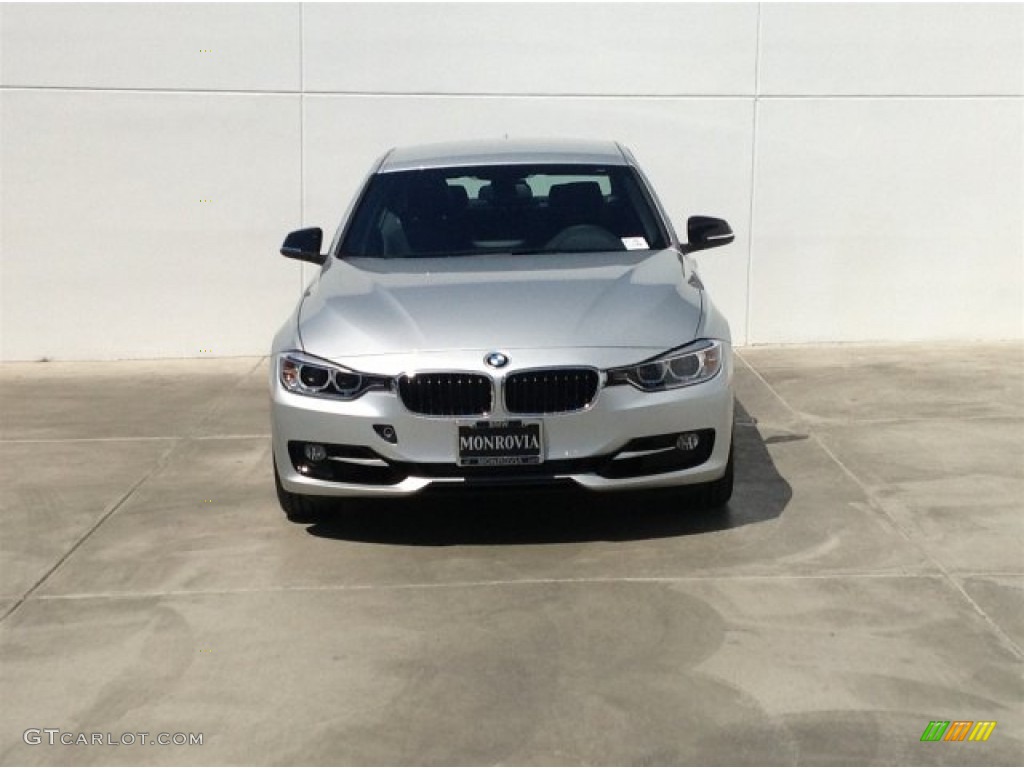 2014 3 Series 328i Sedan - Glacier Silver Metallic / Black photo #3