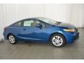 Dyno Blue Pearl - Civic LX Coupe Photo No. 4