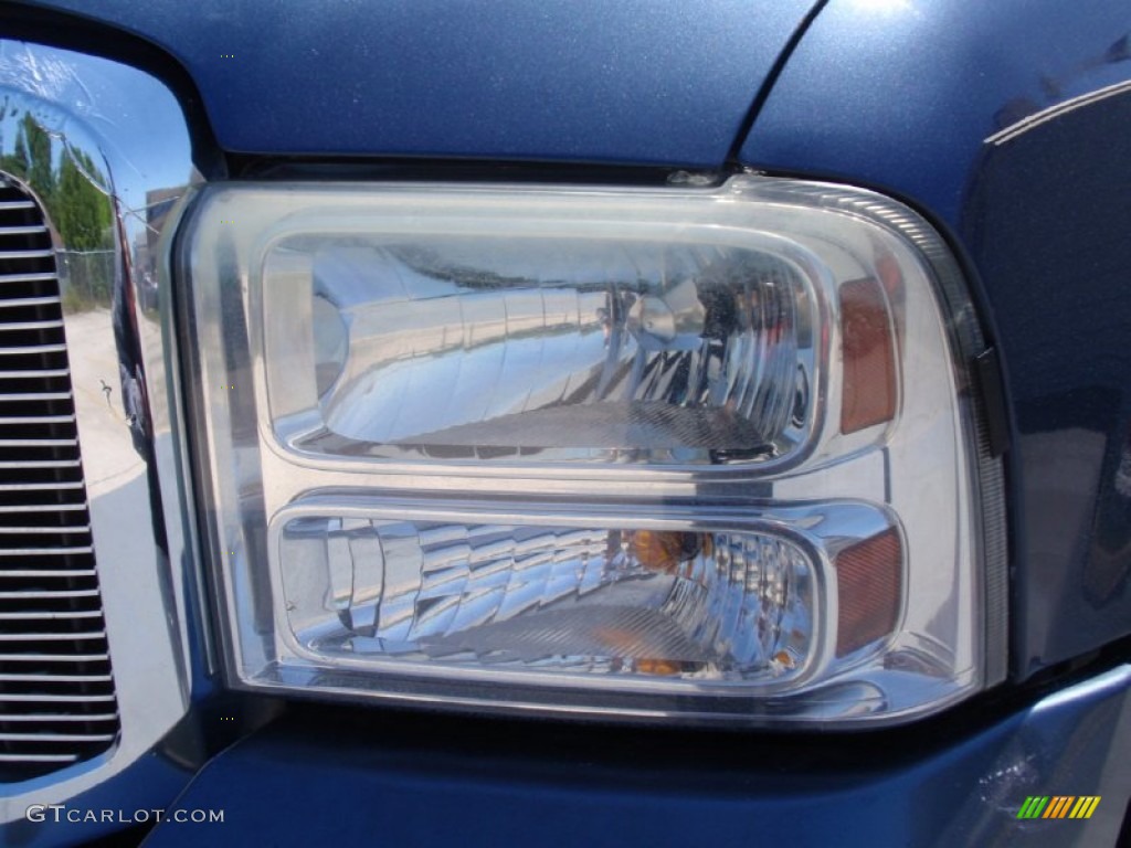 2006 F250 Super Duty Lariat Crew Cab 4x4 - Medium Wedgewood Blue Metallic / Tan photo #10