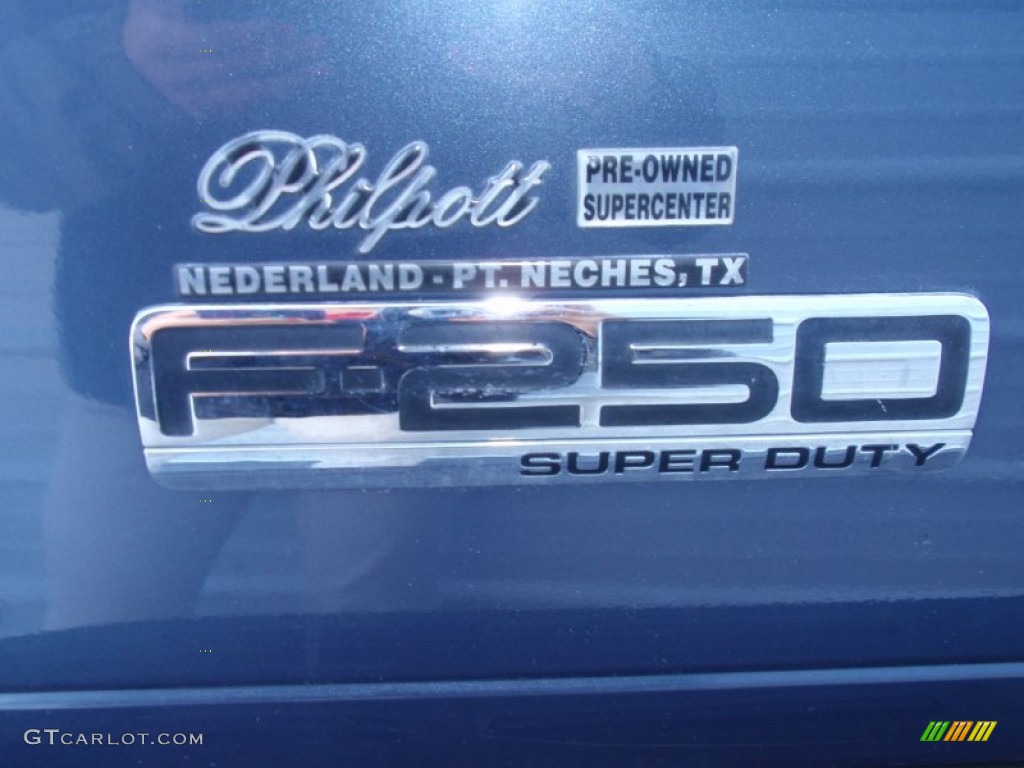 2006 F250 Super Duty Lariat Crew Cab 4x4 - Medium Wedgewood Blue Metallic / Tan photo #21