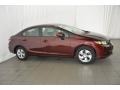 Crimson Pearl - Civic LX Sedan Photo No. 4